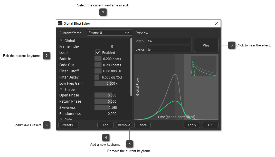 Glottal Effect Editor